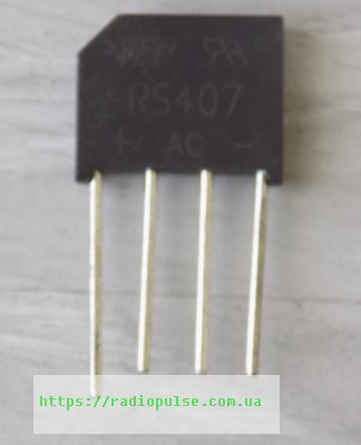 diodnyj-most-rs407 Діодний міст RS407 ( KBU4K ) (4A ,800V ) - Зображення 1