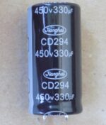 Електролітичний конденсатор 330uF 450V 105C ( 330мкФ 450В 105град , 330*450*105гр ) жорсткі виводи 25*50мм