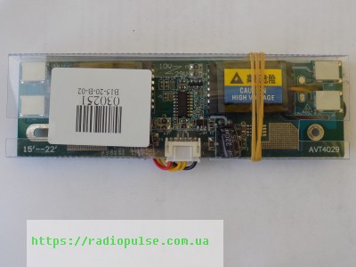 invertor-lcd-4-lampy-avt4029-hl-04x22-sf-04s440 Інвертор LCD 4 лампи AVT4029 (HL-04X22 ,SF-04S440) ( 40*140мм ) - Зображення 1