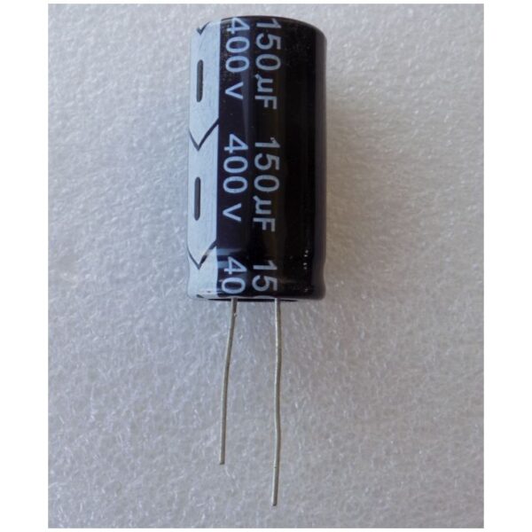 Електролітичний конденсатор 150uF 400V 105C ( 150мкФ 400В 105град , 150*400*105гр ) гнучкі виводи 18*35 мм