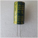 Електролітичний конденсатор 150uF 450V 105C ( 150мкФ 450В 105град , 150*450*105гр ) гнучкі виводи 18*35мм