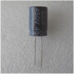 Електролітичний конденсатор 22uF 450V 105C ( 22мкФ 450В 105град , 22*450*105гр ) 13*20мм