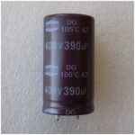 Електролітичний конденсатор 390uF 400V 105C ( 390мкФ 400В 105град , 390*400*105гр ) жорсткі виводи 25*45мм - Зображення 2