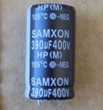 Електролітичний конденсатор 390uF 400V 105C ( 390мкФ 400В 105град , 390*400*105гр ) жорсткі виводи 25*45мм - Зображення 3