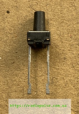 taktovaya-knopka-2pin-6h6mm Тактова кнопка 2pin 6х6мм,шток=3.5мм - Зображення 1