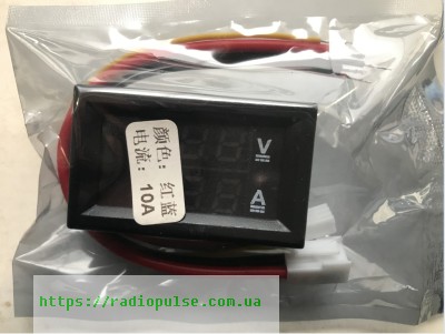 voltmetr-ampermetr-dc-0-100v-10a Вольтметр амперметр DC 0-100V , 10A - Зображення 1