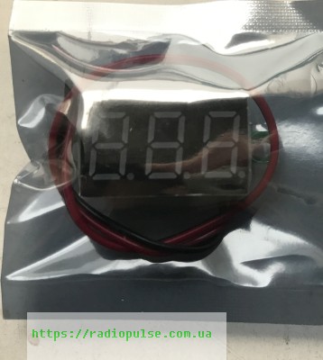 voltmetr-trehrazryadnyj-bezkorpusnon-036-dc Вольтметр трьохрозрядний безкорпусний 0,36" DC 4,5V - 30V зелений - Зображення 1