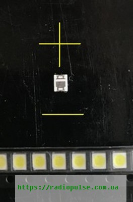 svetodiod-3528-2835-avago-sn-bl2835mceam-n Світлодіод 3528 (2835) smd AVAGO SN-BL2835MCEAM-N (BL2835MCEAM) 6V 1W 118LM 180mA холодний білий - Зображення 1