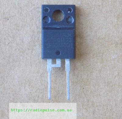 diod-sf10a600h Діод SF10A600H оригінал , TO220F-2pin - Зображення 1