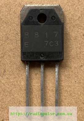 tranzistor-2sb817-e1649599853875 Транзистор 2SB817 ( B817 ) демонтаж, TO3P - Зображення 1