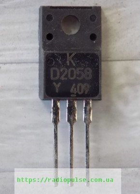 tranzistor-2sd2058-original Транзистор 2SD2058 (60V,3A,25W) , TO220F - Зображення 1