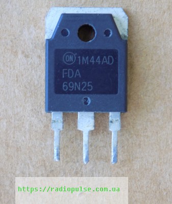 tranzistor-fda69n25 Транзистор FDA69N25 ( 69N25 ) оригінал демонтаж(250V,69A) , TO-3P - Зображення 1