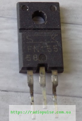 tranzistor-fn155 Транзистор FN155 , TO220F демонтаж с ТВ SONY - Зображення 1
