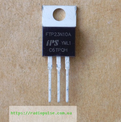 tranzistor-ftp23n10a Транзистор FTP23N10A оригінал, TO220 - Зображення 1