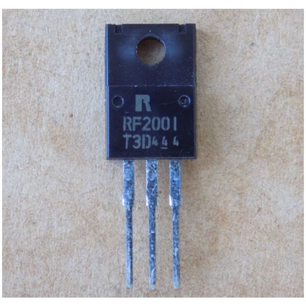 Діод RF2001T3D (RF2001,F2001) оригінал , TO220F-3pin (350V,20A)(заміна для MURF1620CT )