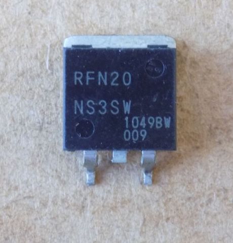 diod-rfn20ns3sw Діод RFN20NS3SW ( RFN20 NS3SW ) оригінал демонтаж, D2PAK - Зображення 1