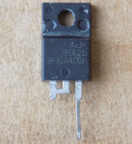 diod-sf10a400h Діод SF10A400H ( SF10A400SH ) оригінал демонтаж , TO220F-2pin ( RD1004 ) - Зображення 1