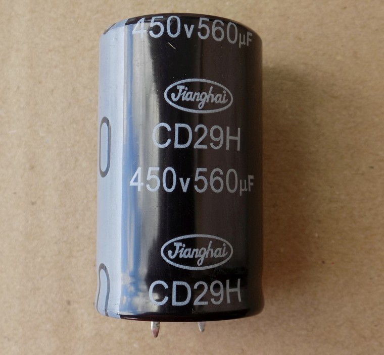 elektroliticheskij-kondensator-560uf-450v Електролітичний конденсатор 560uF 450V 105C ( 560мкФ 450В 105град , 560*450*105гр ) жорсткі виводи 30*50мм - Зображення 1