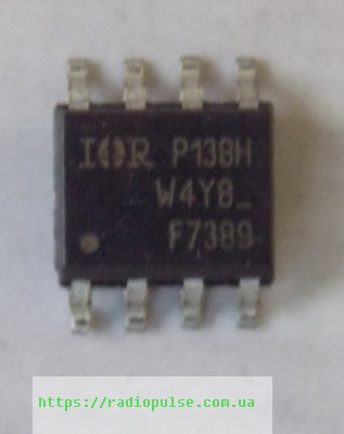 mikroshema-irf7389 Транзистор IRF7389 (F7389) (30V,7.3A,-5.3A,2.5W) , so-8 - Зображення 1