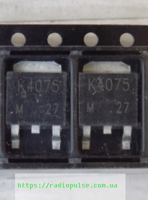 tranzistor-2sk4075 Транзистор 2SK4075 (40V,60A,52W,0.01R) , D-Pak - Зображення 1