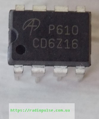 tranzistor-aop610 Транзистор AOP610 (30V,7.7A,-6.2A,2.3W) , DIP8 - Зображення 1