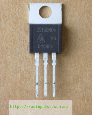 tranzistor-cs150n04 Транзистор CS150N04 ( CS150N04A8 , 150N04 , FP150N04S , HFP150N04S ) оригінал , TO220(40V,150A) - Зображення 1