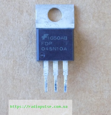 tranzistor-fdp045n10a Транзистор FDP045N10A оригінал демонтаж(100V,164A,4.5mR) , TO220(Заміна для HY045N10P ) - Зображення 1