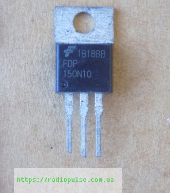 tranzistor-fdp150n10-e1678016066573 Транзистор FDP150N10 демонтаж, TO220 - Зображення 1
