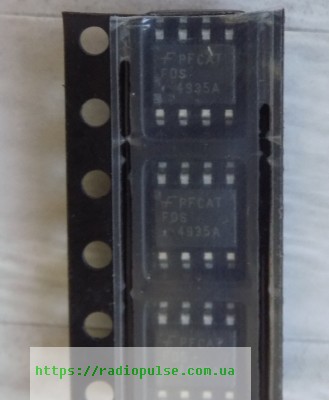 tranzistor-fds4935a Транзистор FDS4935A (30V,7A,2W,0.035R) - Зображення 1