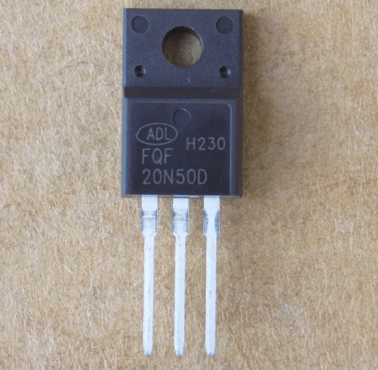 tranzistor-fqf20n50d Транзистор FQF20N50D ( FQF20N50DFH , FQF20N50CF )( Заміна для ITA20N50R , HF20N50 , OSF20N50C , PTA20N50A , STP20NM50FP , P20NM50FP ) оригінал, TO220F - Зображення 1