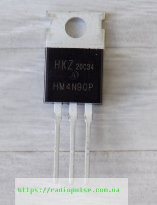 tranzistor-hm4n90p Транзистор FQP4N90C ( 4N90C ) , TO220 - Зображення 1