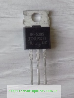 tranzistor-irf5305 Транзистор IRF5305 оригінал (55V,31A,0.06R,110W) , TO220 - Зображення 1