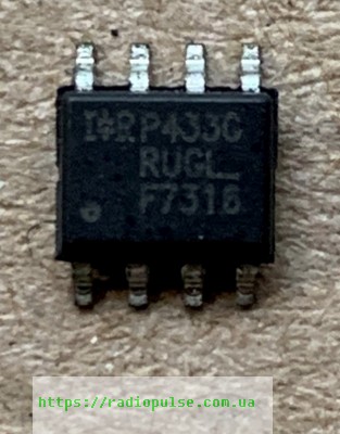 tranzistor-irf7316 Транзистор IRF7316 (30V,4.9A,2W,0.058R) , so-8 - Зображення 1
