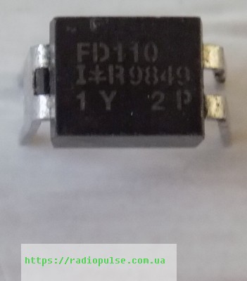 tranzistor-irfd110 Транзистор IRFD110 (100V,1A,1W,0.5R), DIP4 - Зображення 1