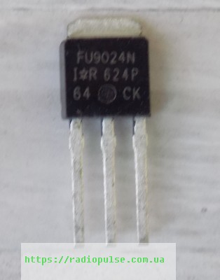 tranzistor-irfu9024n Транзистор IRFU9024N , I-PAK (55V,11A,38W, 0.175R) - Зображення 1