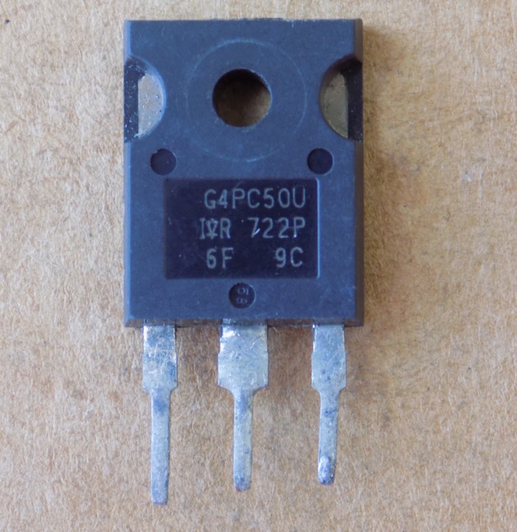tranzistor-irg4pc50u-gp4pc50u IGBT-транзистор IRG4PC50U ( G4PC50U ) оригінал демонтаж, TO247 - Зображення 1