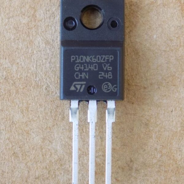 Транзистор STP10NK60ZFP оригінал, TO-220F(заміна для STP9NK60ZFP )