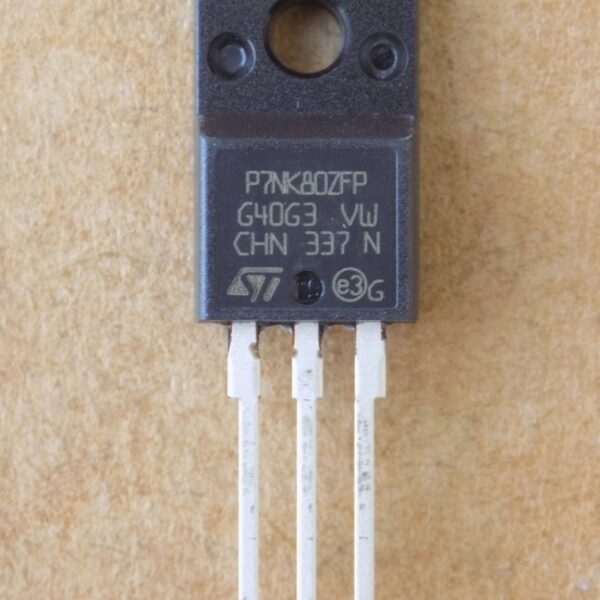 Транзистор STP7NK80ZFP оригінал (800V,7A)