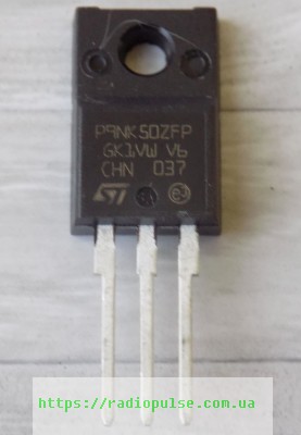 tranzistor-stp9nk50zfp Транзистор STP9NK50ZFP оригінал , TO-220F - Зображення 1
