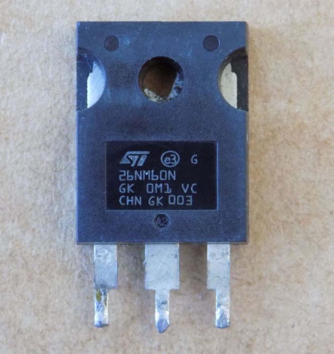 tranzistor-stw26nm60n Транзистор STW26NM60N ( STW26NM60 , 26NM60N , W26NM60 , ST26NM60N , W26NM60N ) оригінал демонтаж, TO247 - Зображення 1