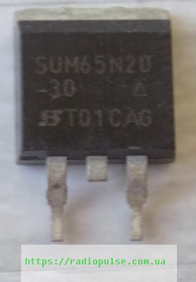 tranzistor-sum65n20 Транзистор SUM65N20 , D2PAK - Зображення 1