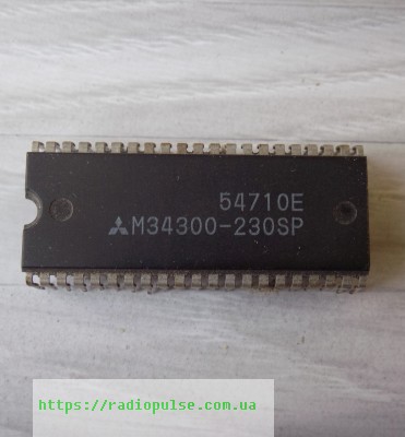 proczessor-dlya-tv-mikroshema-m34300-230sp Процесор M34300-230SP демонтаж - Зображення 1