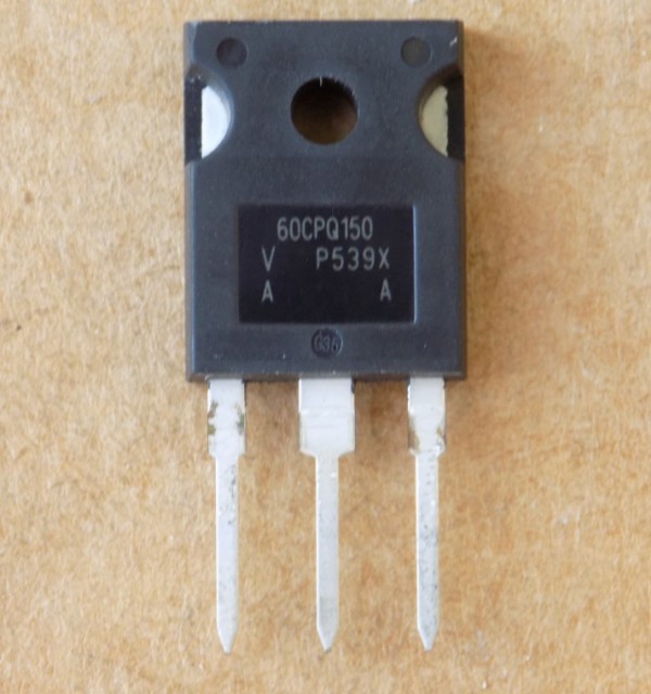 diod-60cpq150 Діод Шоттки 60CPQ150 оригінал, TO247 ( Заміна для SBR30150 , SBR40150 , MBR6040PT , SBL6040PT ) - Зображення 1