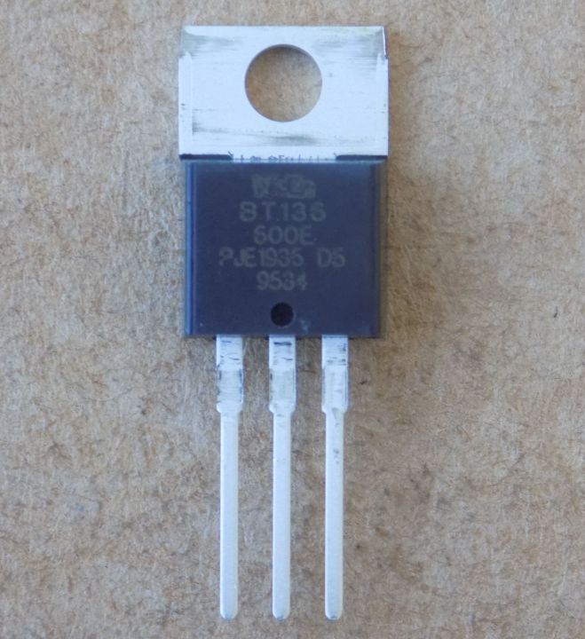 simmistor-bt136-600e Сімістор BT136-600E оригінал(4А;600V,Igt=0.01A), ТО220 - Зображення 1