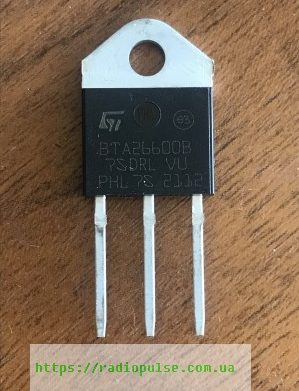 simmistor-bta26-600b-e1653549395888 Сімістор BTA26-600B (25A,600V,50mA) , TOP3 - Зображення 1
