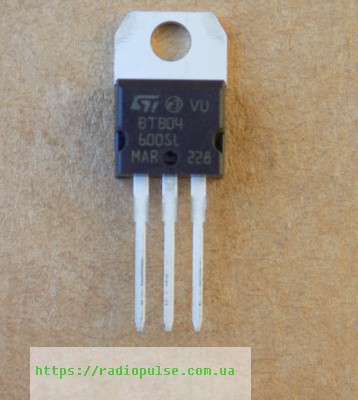 simmistor-btb04-600sl-1 Сімістор BTB04-600SL , ТО220 - Зображення 1