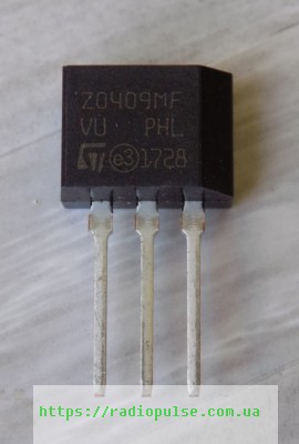 simmistor-z0409mf-zo409mf Сімістор Z0409MF ( ZO409MF ) , TO-202-3 - Зображення 1