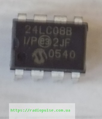 mikroshema-24lc08b-i Мікросхема 24LC08B-I/P - Зображення 1