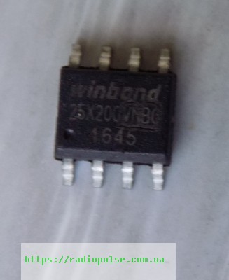 mikroshema-25x20-w25x20bvnig Мікросхема 25X20 ( W25X20BVNIG ) , smd 8pin - Зображення 1