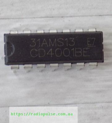 mikroshema-4001be-cd4001be Мікросхема 4001BE ( CD4001BE ) , DIP14 - Зображення 1